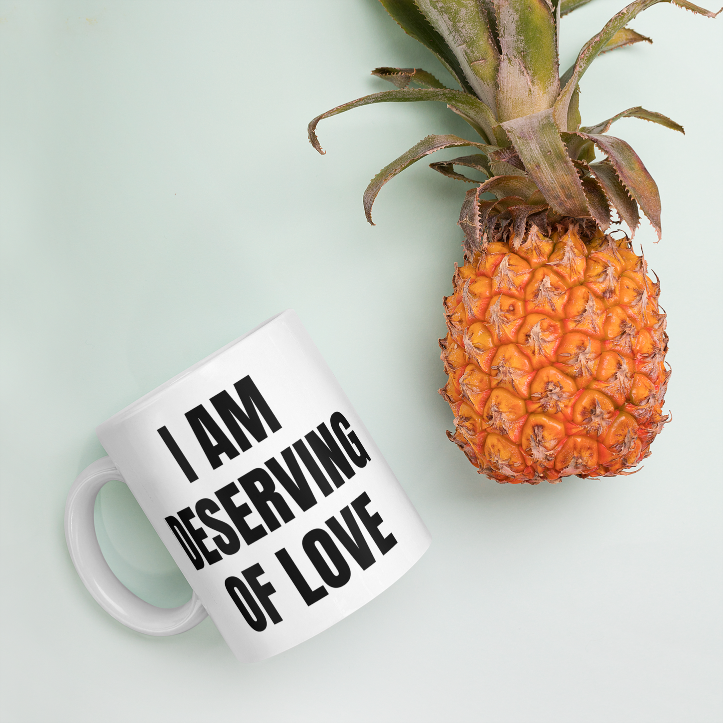 I AM DESERVING OF LOVE Mug